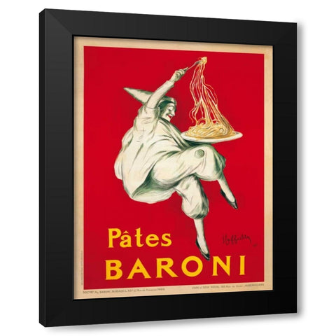 Pates Baroni-1921 Black Modern Wood Framed Art Print with Double Matting by Cappiello, Leonetto