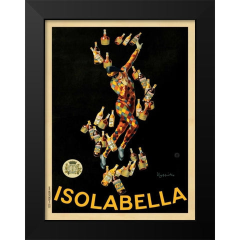 Isolabella-1910 Black Modern Wood Framed Art Print by Cappiello, Leonetto