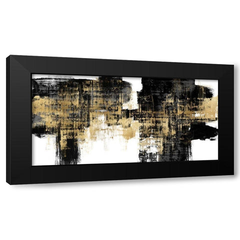 Amplified Gold on Black Black Modern Wood Framed Art Print with Double Matting by Wise, Alex