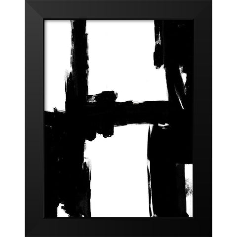 Structured II Black Modern Wood Framed Art Print by Wise, Alex