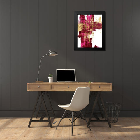 Dynamic I Black Modern Wood Framed Art Print by Wise, Alex