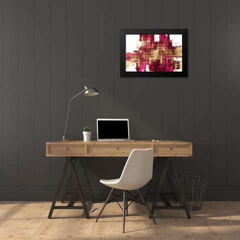 Dynamic III Black Modern Wood Framed Art Print by Wise, Alex
