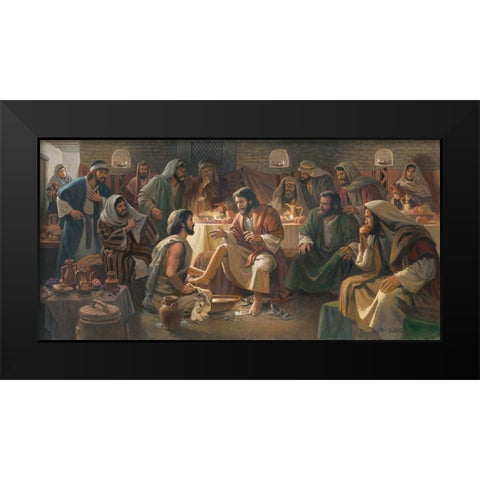 Servant of All Black Modern Wood Framed Art Print by Seward, James