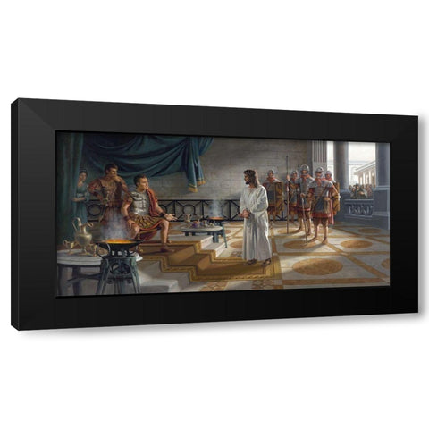 What Is Truth Black Modern Wood Framed Art Print with Double Matting by Seward, James