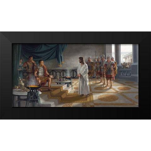 What Is Truth Black Modern Wood Framed Art Print by Seward, James