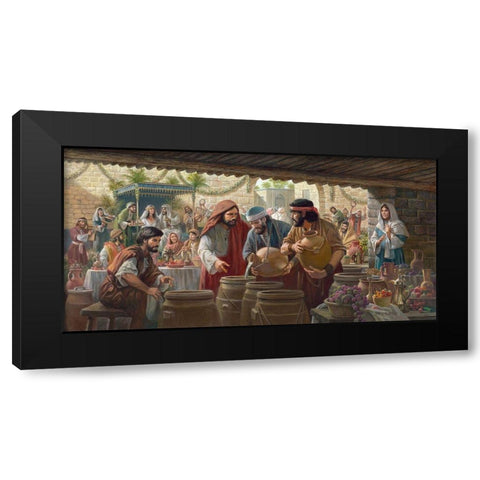 First Miracle Black Modern Wood Framed Art Print with Double Matting by Seward, James