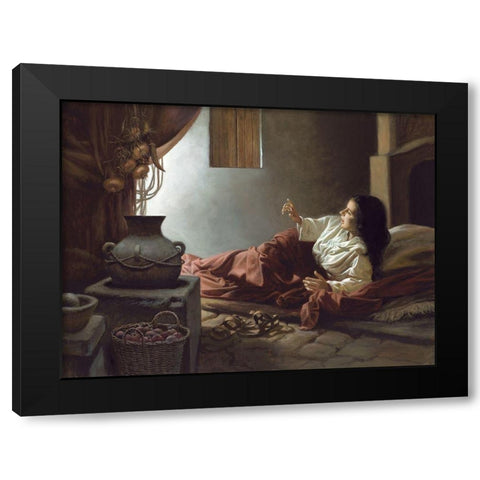 Blessed Among Women Black Modern Wood Framed Art Print by Seward, James