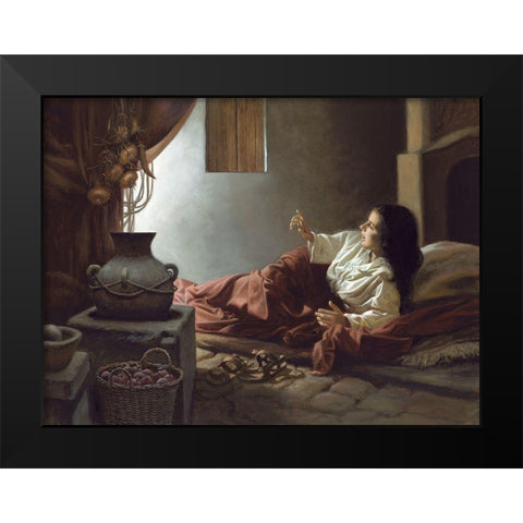 Blessed Among Women Black Modern Wood Framed Art Print by Seward, James