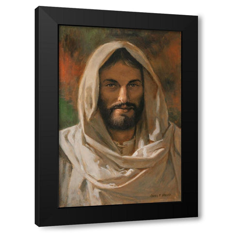 Come Unto Me Black Modern Wood Framed Art Print by Seward, James