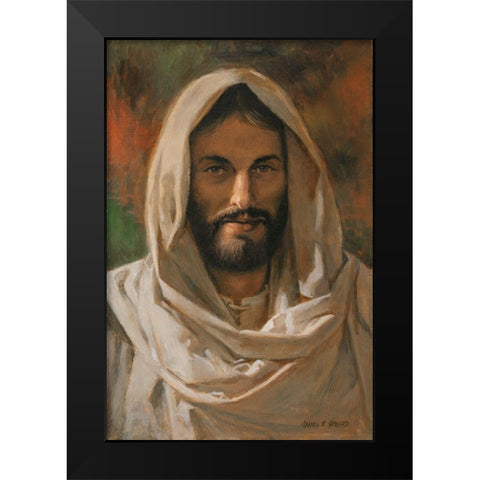 Come Unto Me Black Modern Wood Framed Art Print by Seward, James