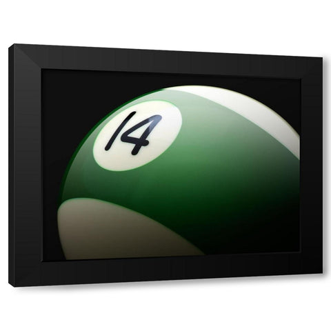 Green 14 Black Modern Wood Framed Art Print by Reynolds, Richard