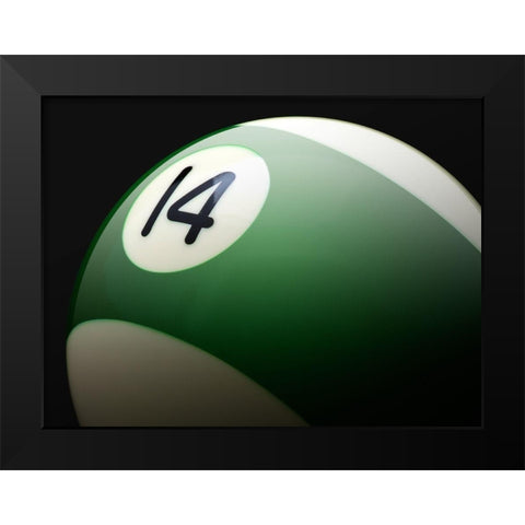 Green 14 Black Modern Wood Framed Art Print by Reynolds, Richard