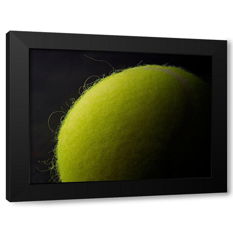 Tennis Ball Black Modern Wood Framed Art Print with Double Matting by Reynolds, Richard