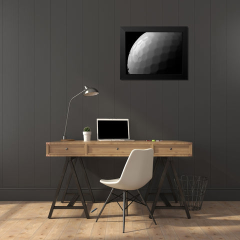 Golfball Black Modern Wood Framed Art Print by Reynolds, Richard