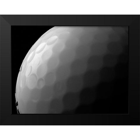 Golfball Black Modern Wood Framed Art Print by Reynolds, Richard