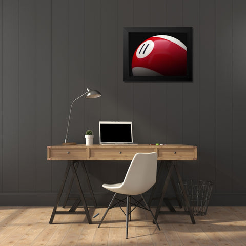 Red 11 Black Modern Wood Framed Art Print by Reynolds, Richard