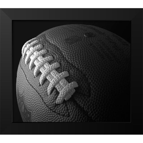 Football  Bw 1 Black Modern Wood Framed Art Print by Reynolds, Richard