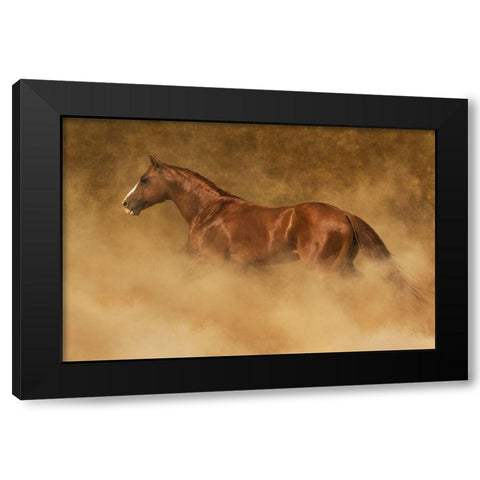 Out of the Dust Black Modern Wood Framed Art Print by Dawson, Robert