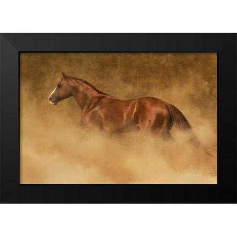Out of the Dust Black Modern Wood Framed Art Print by Dawson, Robert