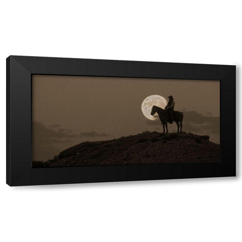 Night Watch Black Modern Wood Framed Art Print with Double Matting by Dawson, Robert