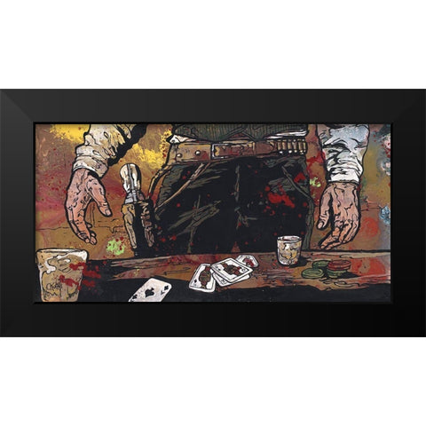 Flush Black Modern Wood Framed Art Print by Kuehl, Cody