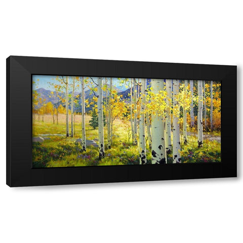 Afternoon Aspen Black Modern Wood Framed Art Print with Double Matting by Kim, Gary