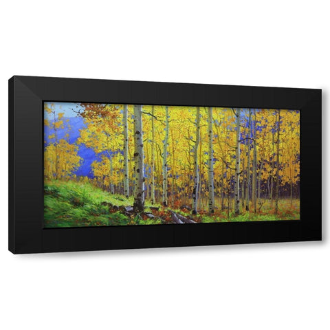 Fall Aspen Black Modern Wood Framed Art Print by Kim, Gary