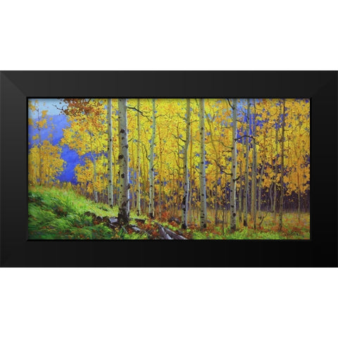 Fall Aspen Black Modern Wood Framed Art Print by Kim, Gary