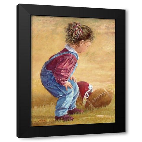 Whoop Black Modern Wood Framed Art Print with Double Matting by Dudley, June