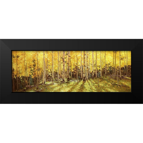 Aspen Panorama Black Modern Wood Framed Art Print by Kim, Gary