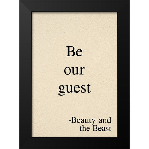 RFBEGUST Black Modern Wood Framed Art Print by UNKNOWN