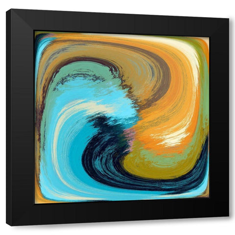 Zig Zag II Black Modern Wood Framed Art Print by Bolokofsky, Ronald