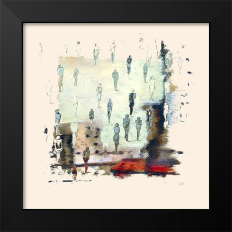 People and Places Black Modern Wood Framed Art Print by Bolokofsky, Ronald