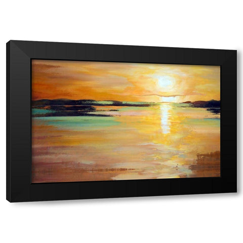 Sunset II Black Modern Wood Framed Art Print by Bolokofsky, Ronald