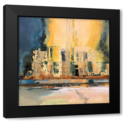 Urban Summer I Black Modern Wood Framed Art Print by Bolokofsky, Ronald