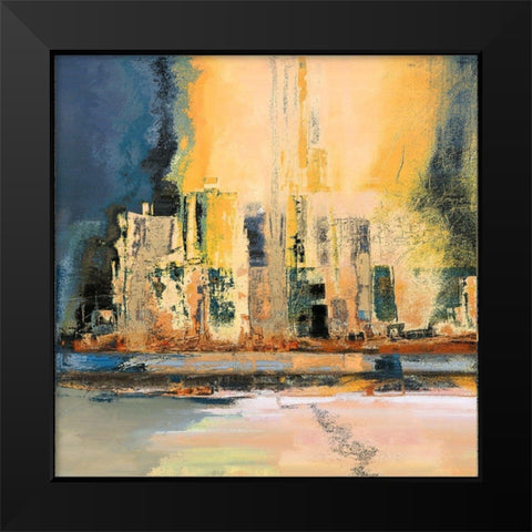 Urban Summer I Black Modern Wood Framed Art Print by Bolokofsky, Ronald