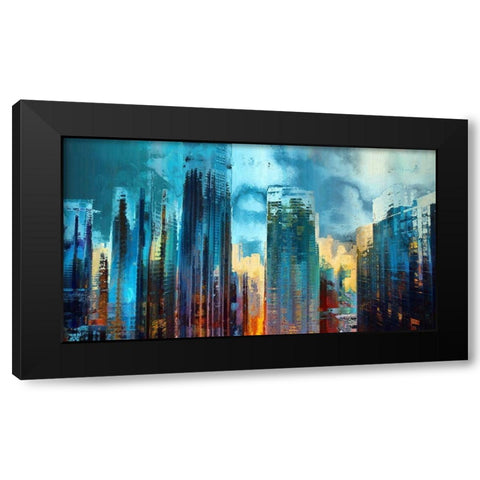 City Heights I Black Modern Wood Framed Art Print by Bolokofsky, Ronald