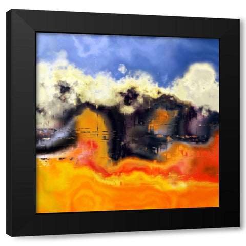 Beyond  the Clouds I Black Modern Wood Framed Art Print with Double Matting by Bolokofsky, Ronald