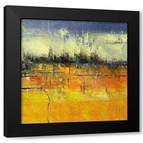 Cityscape II Black Modern Wood Framed Art Print with Double Matting by Bolokofsky, Ronald