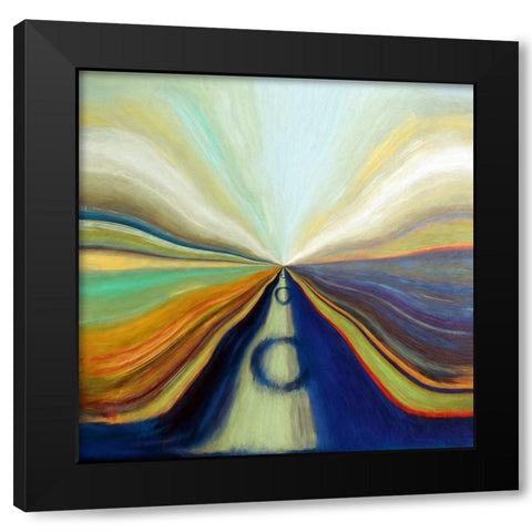 At the Speed of Light II Black Modern Wood Framed Art Print with Double Matting by Bolokofsky, Ronald