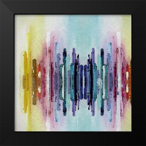 Abstract Mosaic I Black Modern Wood Framed Art Print by Bolokofsky, Ronald