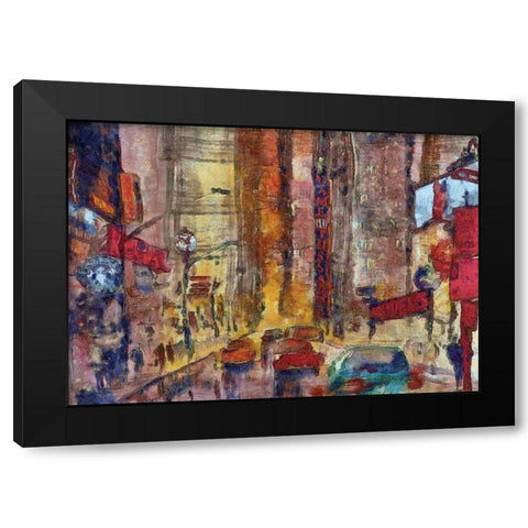 Hollywood Blvd  Black Modern Wood Framed Art Print with Double Matting by Bolokofsky, Ronald