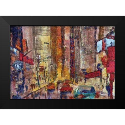 Hollywood Blvd  Black Modern Wood Framed Art Print by Bolokofsky, Ronald