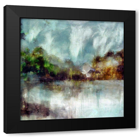 Around the Lake I  Black Modern Wood Framed Art Print with Double Matting by Bolokofsky, Ronald
