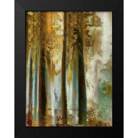 Golden Forest I  Black Modern Wood Framed Art Print by Bolokofsky, Ronald
