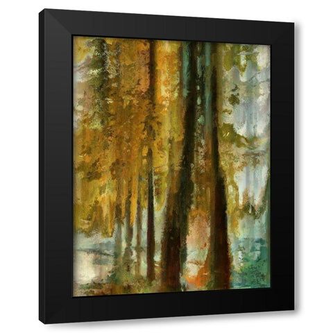 Golden Forest II  Black Modern Wood Framed Art Print with Double Matting by Bolokofsky, Ronald