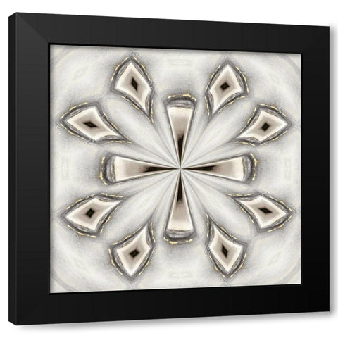 Pattern V Black Modern Wood Framed Art Print with Double Matting by Bolokofsky, Ronald