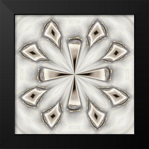 Pattern V Black Modern Wood Framed Art Print by Bolokofsky, Ronald