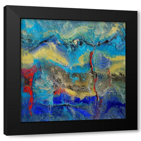 Above the Clouds II Black Modern Wood Framed Art Print with Double Matting by Bolokofsky, Ronald