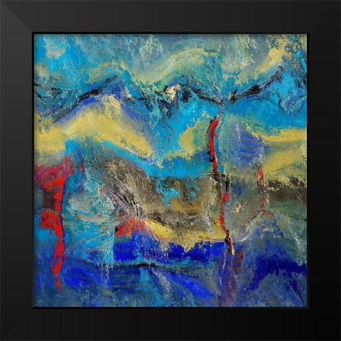 Above the Clouds II Black Modern Wood Framed Art Print by Bolokofsky, Ronald